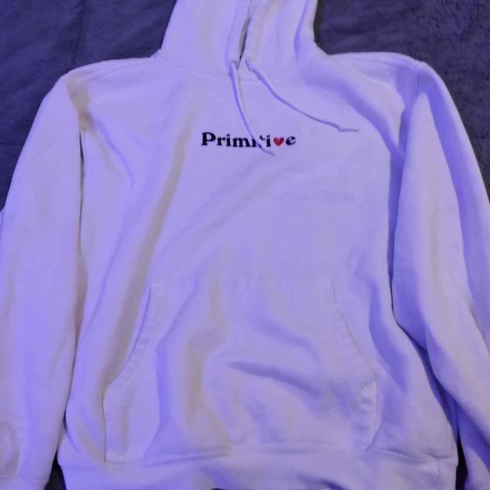 White primitive hoodie